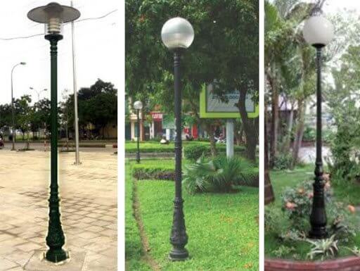 Cột đèn bamboo được sử dụng nhiều khu vực