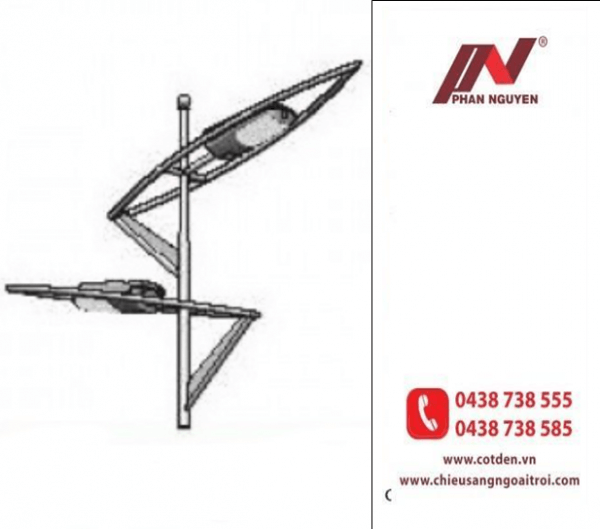 Cần đèn cao áp kép PN10-K