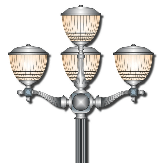 Hình ảnh minh họa đèn sân vườn tuylip 