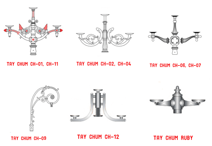 Một số mẫu tay chùm đẹp Phan Nguyễn sản xuất