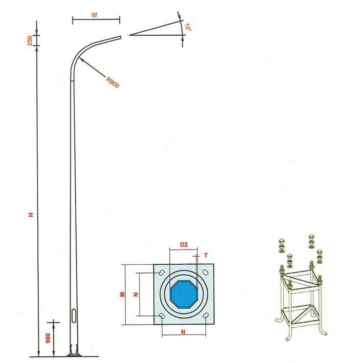 Cột đèn cao áp ngày càng được ứng dụng nhiều