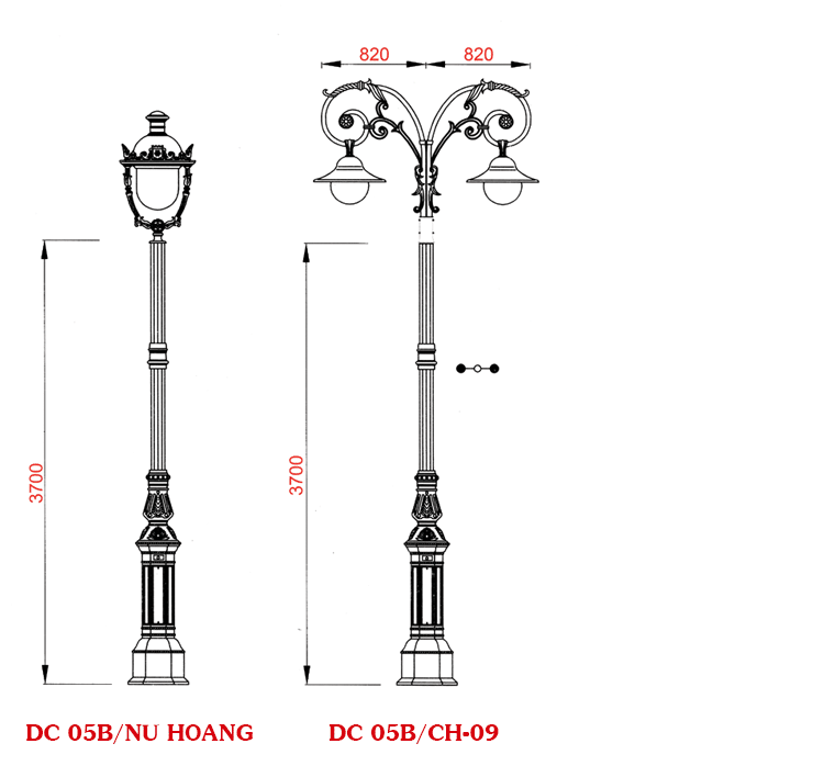 Thân cột được tính từ phần đế trở lên