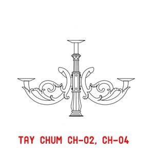 Thiết kế tay chùm CH02 – 5 bóng