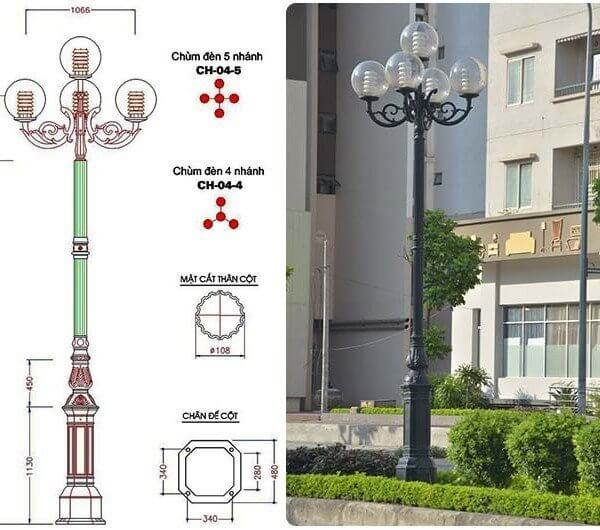 Nên mua sản phẩm trụ đèn sân vườn DC05B tại các cơ sở phân phối uy tín và chất lượng