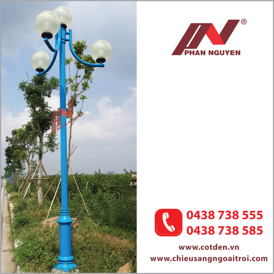 Sản phẩm Cột đèn sân vườn rất đa dạng và phong phú về chủng loại