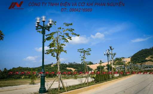 Cột đèn DC02 được ứng dụng phổ biến