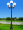 Cột đèn sân vườn PINE đế gang thân nhôm lắp tay chùm CH06 - 5 bóng