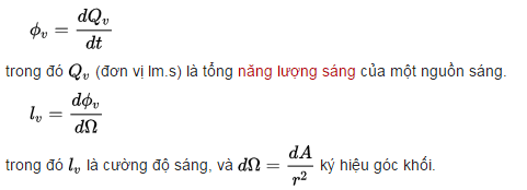 Công thức tính quang thông