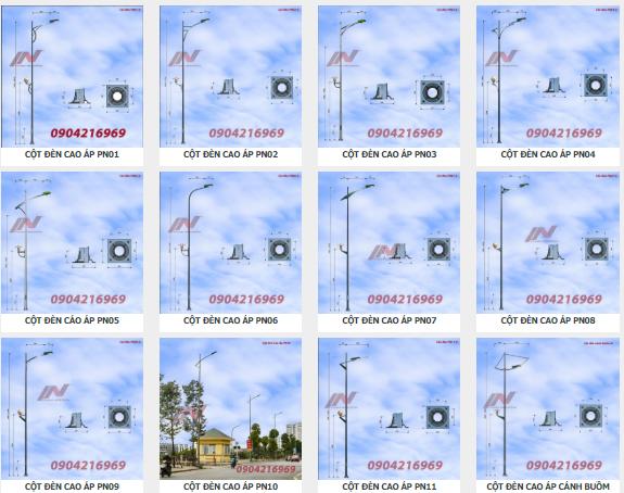Cột đèn chiếu sáng 8m - cột đèn tiêu chuẩn
