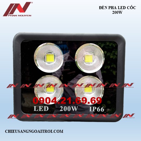 Đèn pha led cốc 200w