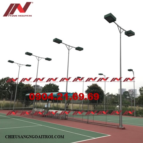 Sử dụng cột đèn cần đôi để tăng diện tích chiếu sáng